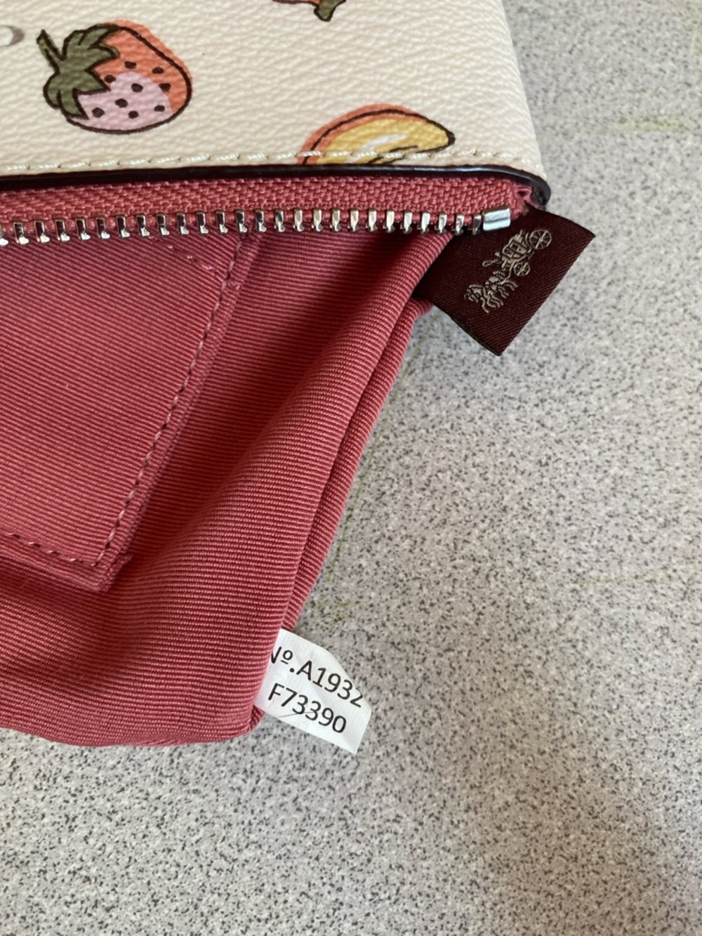 Coach Mixed Fruit Corner Zip Wristlet - Picture 10 of 11